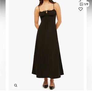 WeWoreWhat Black Cami MIDI Dress NWT Med